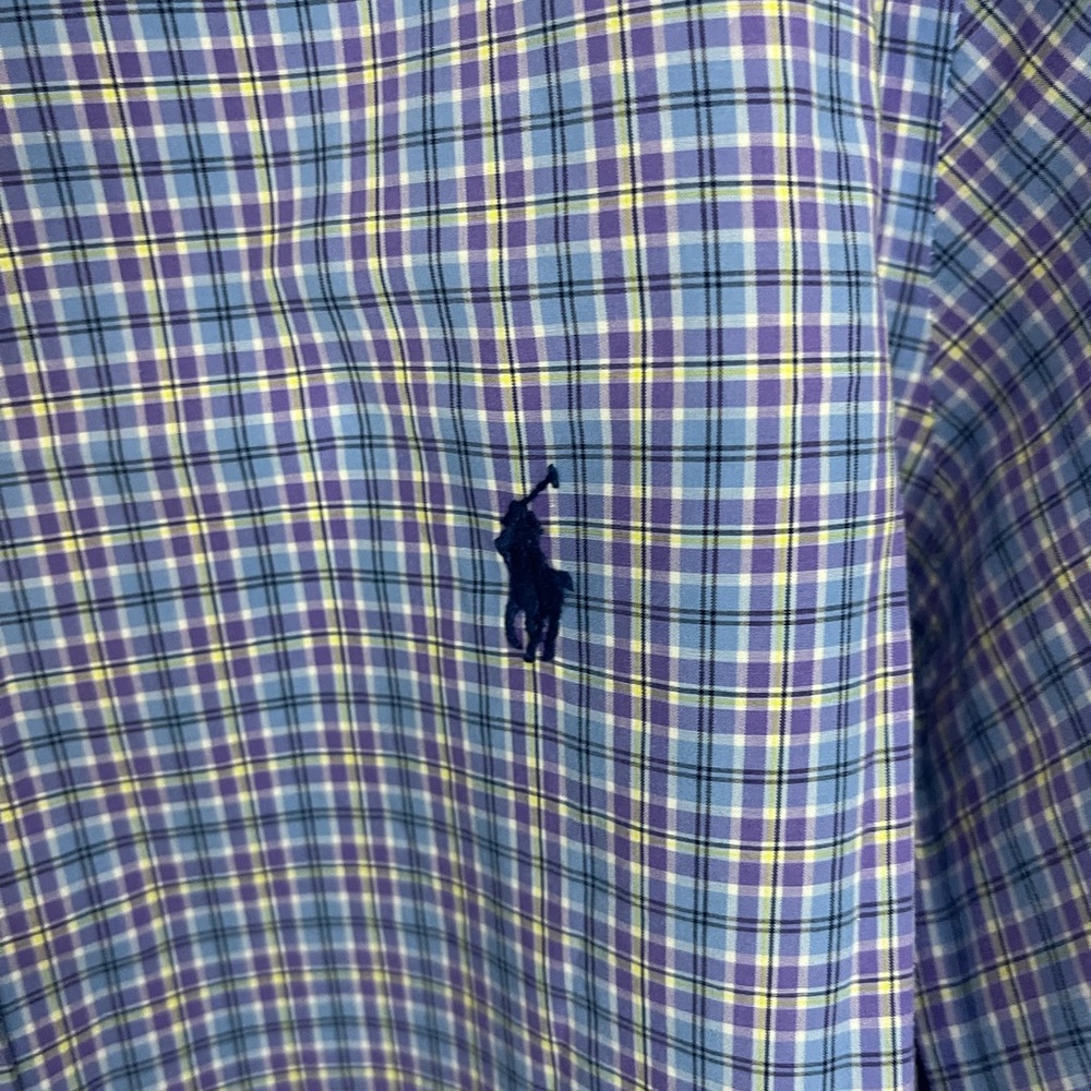 💜 Ralph Lauren Men’s Classic Fit Plaid Button-Down Shirt – Size L l Poshmark - Picture 3 of 4
